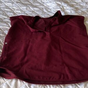 Figs Medical Top in Deep Wine